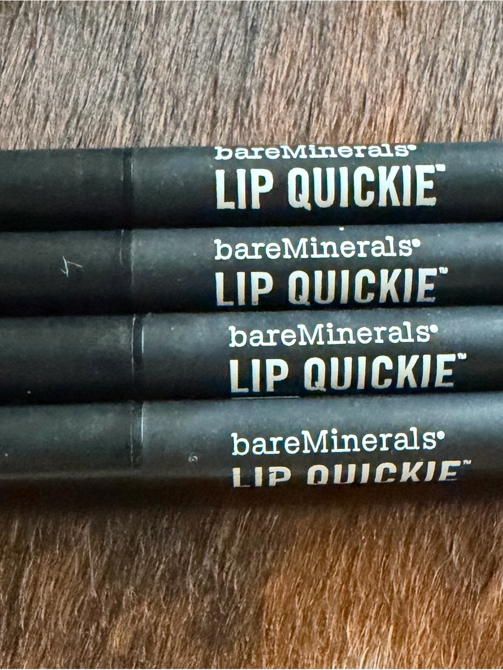 Set Lot 4 bareMinerals Lip Quickie Lipcolor Set 0.45g NEW Magnolia Pink - read